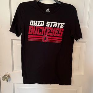Team Athletics youth red & black OSU,  cotton, short sleeve , size XL  $25